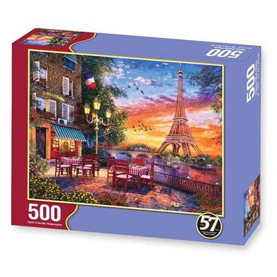 China paper & Custom Cardboard Paper Puzzle Folder Puzzles CMYK Printing Paper Card 500 Piece Puzzle for sale