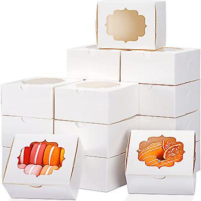 China Luxury Custom Recycled Materials Macaron Cake Box Packaging Biodegradable Macaron Food Box Bakery Shop Package Box for sale