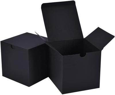 China Recycled Materials Multi Size Black Kraft Paper Sock Candy Cup Jewelry Packing Case Gift Box Gift Box Small for sale