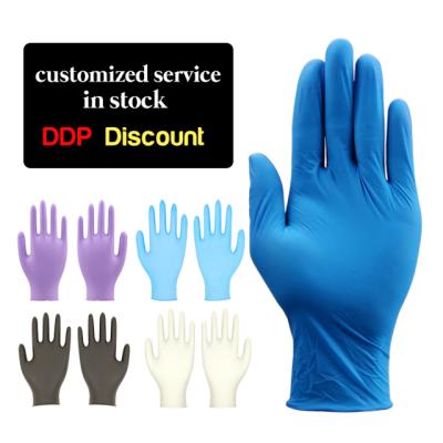 China Medical Exam Xingyu Custom Dark Blue Disposable Nitrile Gloves Powder Free for sale