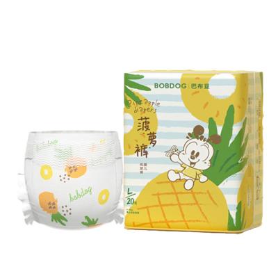 China Nature Biodegradable Baby Printed Bamboo Diapers for sale