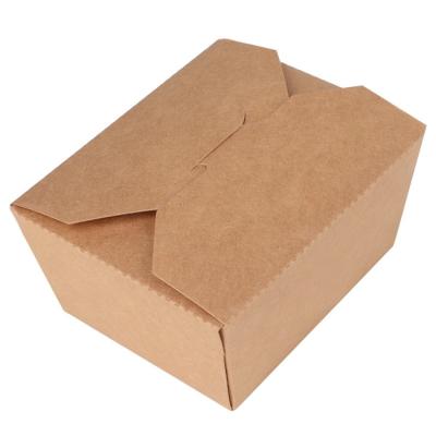 China Hot Popular Wholesale Catering Paper Box Salad Disposable Biodegradable Food Containers for sale