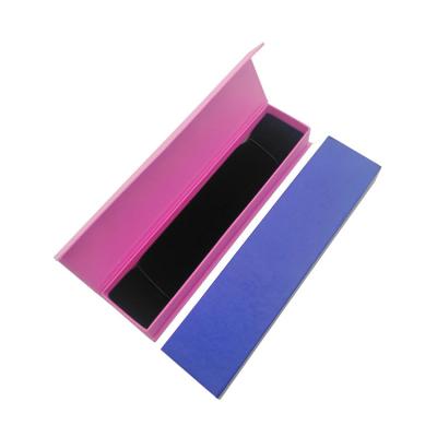 China Luxury Biodegradable Magnetic Fin Paper Gift Box Packaging Cardboard Storage Lid Luxury Inner Box With Black Sponge for sale