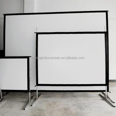 China View 150 Inch 16:9 Single Foldable Soft Fabric Projector Soft Screen Portable With Stand for sale