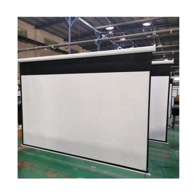 China 150 Electric 200 Inch 4:3 16:9 Home Theater Projector Screen Electric Cinema Screen 4k Motorized Projection Screen for sale