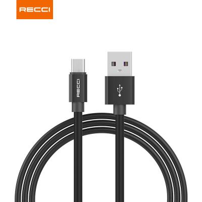 China Convenient High Quality Recci USB Strip Cable, For iPhone, Micro, Type C 5A Metal Housing Mobile Phone Data Transfer Fast Charging Cable for sale