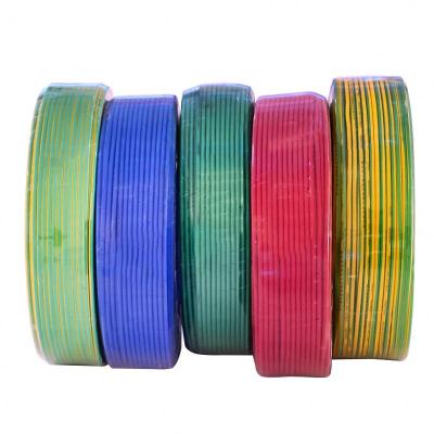 China Construction Household Daily Appliances Hard Core Single Core Copper PVC Insulated Copper Cable BV Cloth Electrical Wire for sale