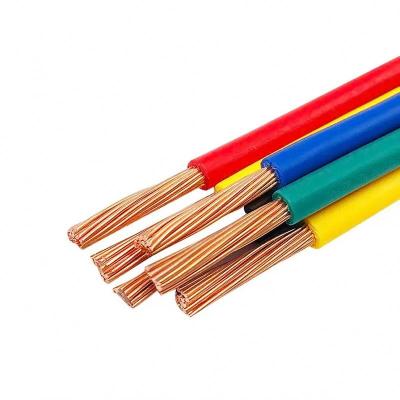 China Daily Household Appliances Conductor Unsheathed PVC Insulated Hard Cable Single Core Winding BV Building Wire for sale