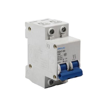 China High Voltage Circuit Breaker DC 2 Pole Protection 4.5KA Circuit Breaker for sale