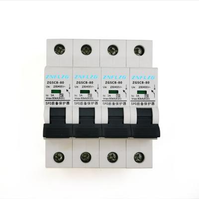 China ZNFLZG-T65 4P SPD Surge Protector DSPD-T65 Backup Devices for sale