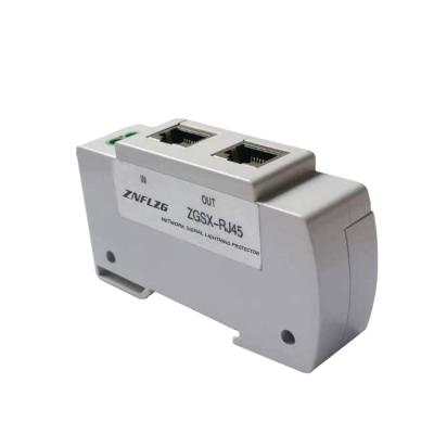 China ZGSX-RJ45 RJ45 POE Lightning Signal Surge Protector Lightning Arrester for sale