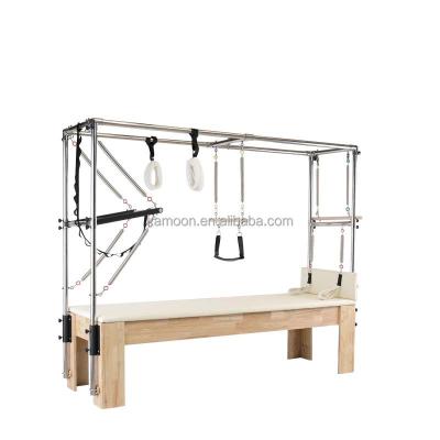 China Yoga Fitness Pilates Barre Wood Trapeze Tower Equipment Combination Machine Pilates Cadillac for sale