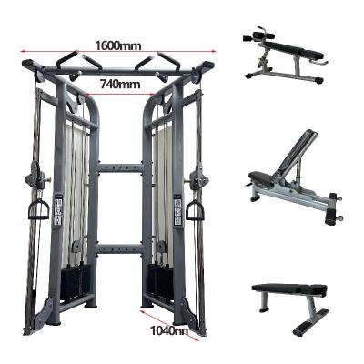 China Commercial Use commercial gym equipment pin loaded strength machine functional trainer body building gym machine for sale