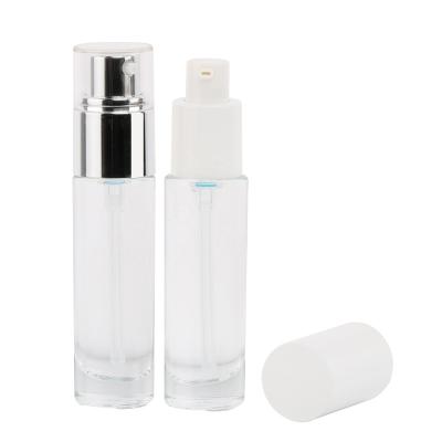 China 20ml Cosmetic Bottles Empty Facial Beauty Serum Liquid Container With Pump Lotion Glass Bottle for sale