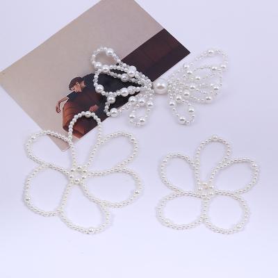 China Fashion Environmental Friendly Europe Style Bow Knot Shape Handmade Luxury High Quality Pearl Beads Jewelry Accessory for sale