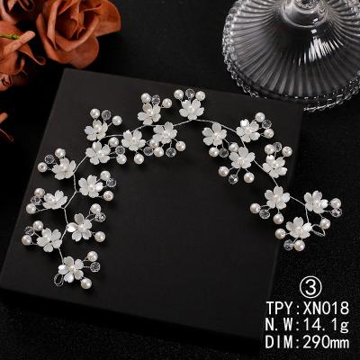 China The Shinny Handmade Hair jEWELTY the Crystal Beads Flower Headdress Headband Accessories Hair Vine Wedding Decoration Headpiece for sale