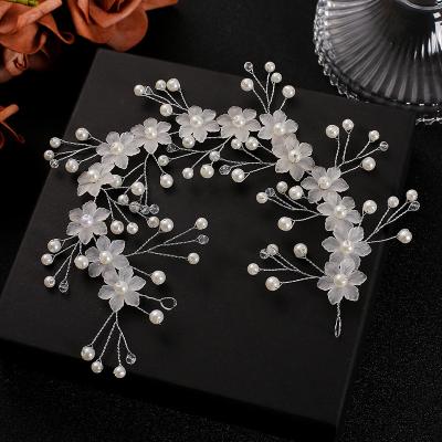 China jEWELTY new Design Crystal Headpiece Wedding Hair Accessories Crystal Flower Hair Band Bridal Hair for sale