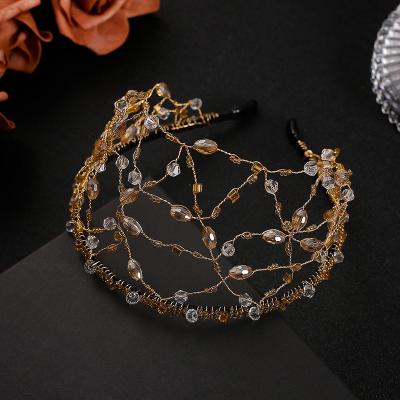 China Luxury Wedding Tiara Crown Hair Accessories Bridal Princess Flower Crown Headdress Hair Jewelry Crown Tiaras JEWELTY for sale