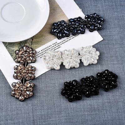 China Large Size Environmentally Friendly Rhinestone Beaded Hair Accessories Pin Clips Crystal Rhinestone Jewelry Accessory For Fashion for sale