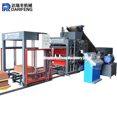 China Automatic brick paving machine QT4-18 cement concrete hollow brick block making machine price en venta