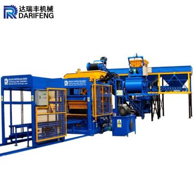 중국 Automatic qt 10 15 cement block machine concrete hollow block making machines for large scale 판매용