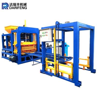 중국 QT6-15 hydraulic concrete hollow block brick machine automatic in Philippines 판매용