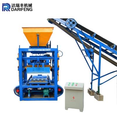 China QT4-35 factory sale semi-automatic concrete hollow solid interlocking manual block making machine brick for sale