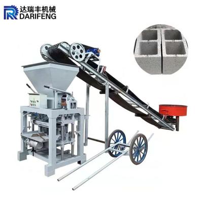 China QT4-35 semi automatic concrete Cement brick force making machine for sale south Africa à venda