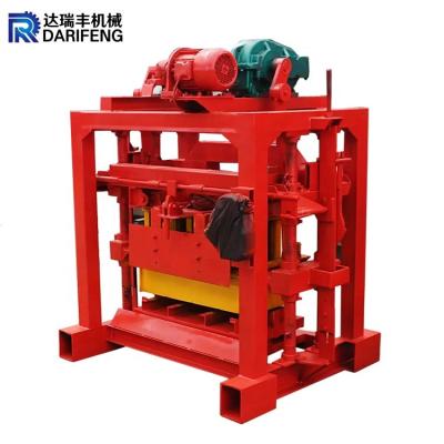 China QT4-40 manual profitable cement block making machine hollow small from Africa Market à venda