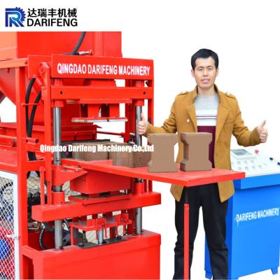 China DF2-10 concrete cement brick making machine and machinery auto brick machine plant for sale