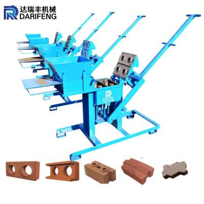 China Hot Selling Brick machine qmr2-40 Clay Mud Interlocking Block Hand Made Brick Making Machine for sale