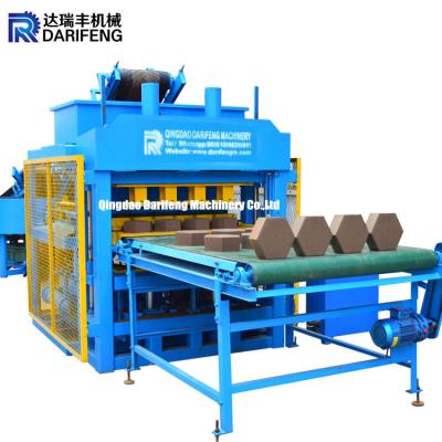 중국 DF7-10 Fully Automatic Interlocking brick machine Clay soil cement block Making Machine 판매용