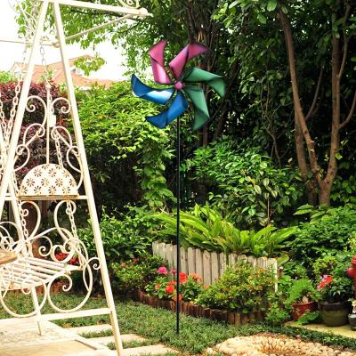 China Contemporary Hot Sale Multi Colorful Unique Outdoor Metal Garden Wind Spinner Lawn and Garden Decor Lawn Ornament for sale