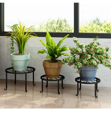 China Indoor&Outdoor Modern Minimalism Balcony Steel Flower Pot Rack For Living Room for sale