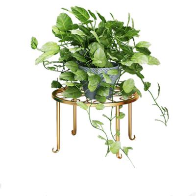 China Balcony Modern Indoor&Outdoor Wrought Iron Modern Corner Flower Pot Rack For Living Room for sale