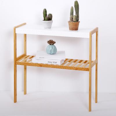 China Modern Bamboo Flower Rack Storage Orginizer Plant Stand For Home for sale