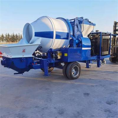 China Construction worksÂ  New Arrival Forced Mini Portable Diesel Concrete Mixer With Concrete Pump for sale