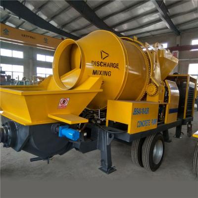 China Construction worksÂ  Hot sale portable concrete transit mixer with concrete pump for sale