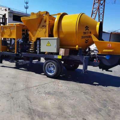 China Construction worksÂ  JBS40 concrete mixer truck with pump,self loading cement mixer for sale