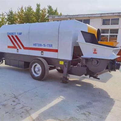 China Construction worksÂ  For Construction HBTS80 diesel portable cement trailer concrete pump similar concrete pumps for sale for sale