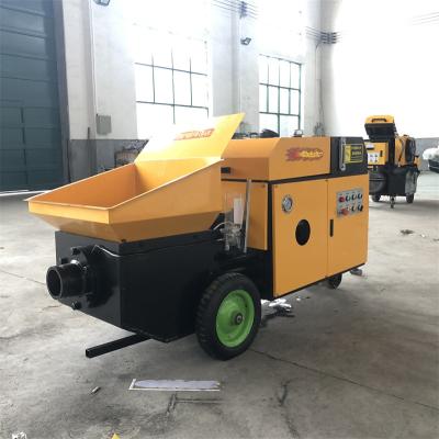 China Hotels Small electric diesel concrete pump hydraulic concrete pouring pump for sale