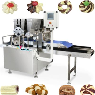 China QuatroMax Flower Biscuit Depositor Machine Commercial Supply Industrial Automatic Twisted Wire Reducing Biscuit Making Machine Production Linei for sale