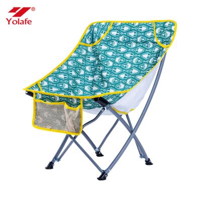 China Moon Chair Metal Beach Folding Contemporary Customized Outdoor Fishing Lightweight Camping Chair for sale