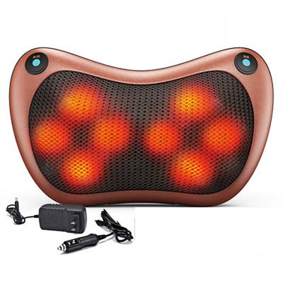 China P-002 Two-Way Adjustable Intelligent Deep Kneading Car Massage Ball 3 Speed ​​Rotation Two Buttons Shiatsu Neck Massager Two Buttons Home Heating Pillows For Travel for sale