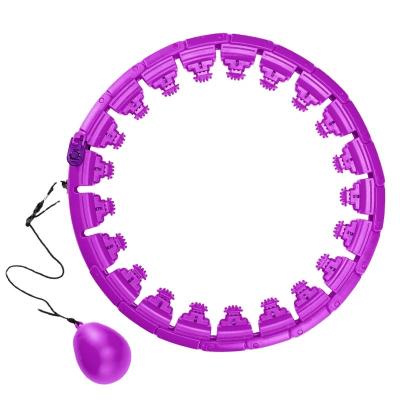 China Sport used H-020 24 ties detachable smart hulahoop with display, for loss weight and shape adult body for sale