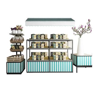 China Corrosion Protecion Shopping Mall Display Rack Cosmetic Wooden High End Cosmetic Display Cabinet for sale