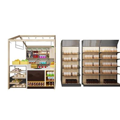 China Custom Wooden Corrosion Protecion Metal Display Rack And Factory Popular Rack For Retail Store Metal Display Shelves for sale