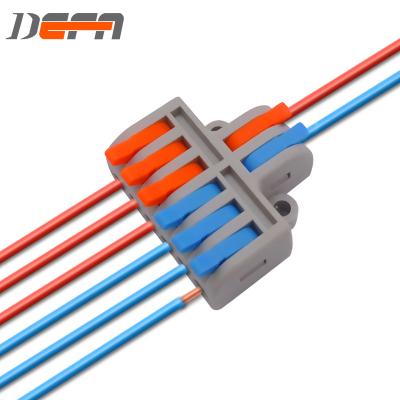 China DF-62 Power Wire Connector 2 Lines Into 6 Lines Lever Wire Splitter Mini Quick Connection Terminal SPL-62 for sale