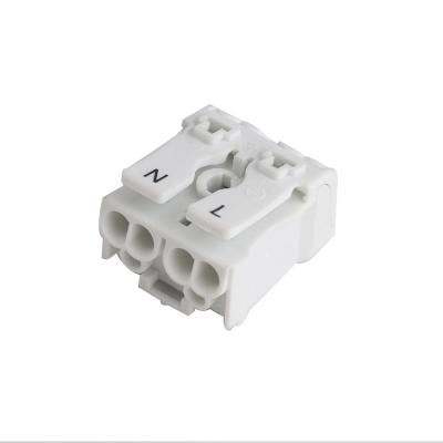 China Rated Current: 9A Rated Voltage: 400V LED 2P Lighting Terminal Block Feed Through Terminal Strip Connector 923 Terminal Block for sale