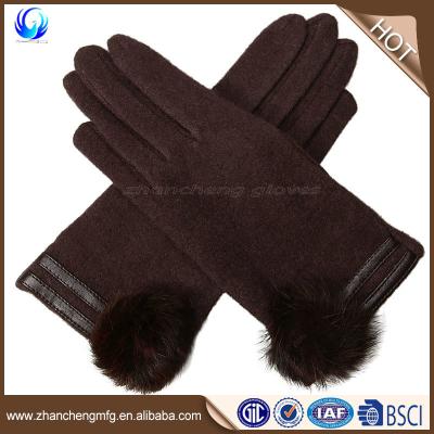 China Cheap Comfort Factory Price Women Winter 100% Sheep Wool Gloves for sale